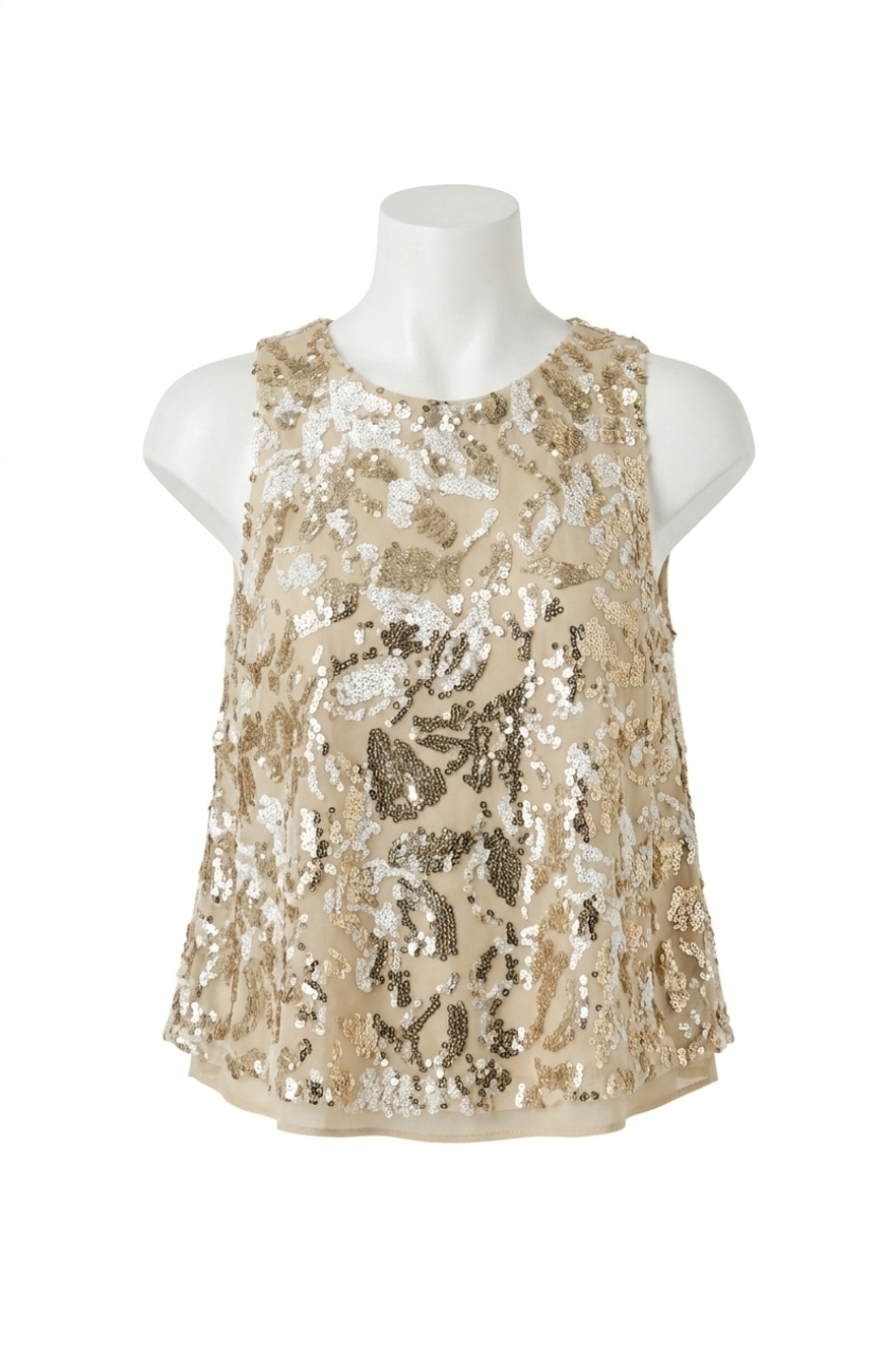 NEW BY TOGETHER golden avenue top in gold